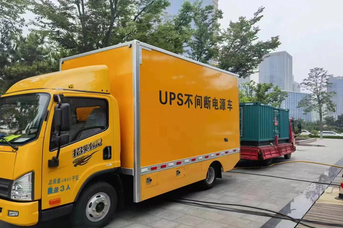 松桃发电机租赁施工现场